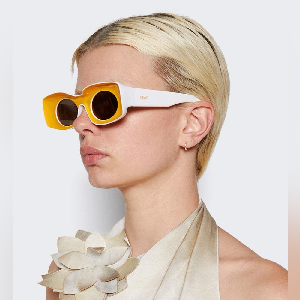SOLD Loewe Paulas Ibiza Yellow Sunglasses